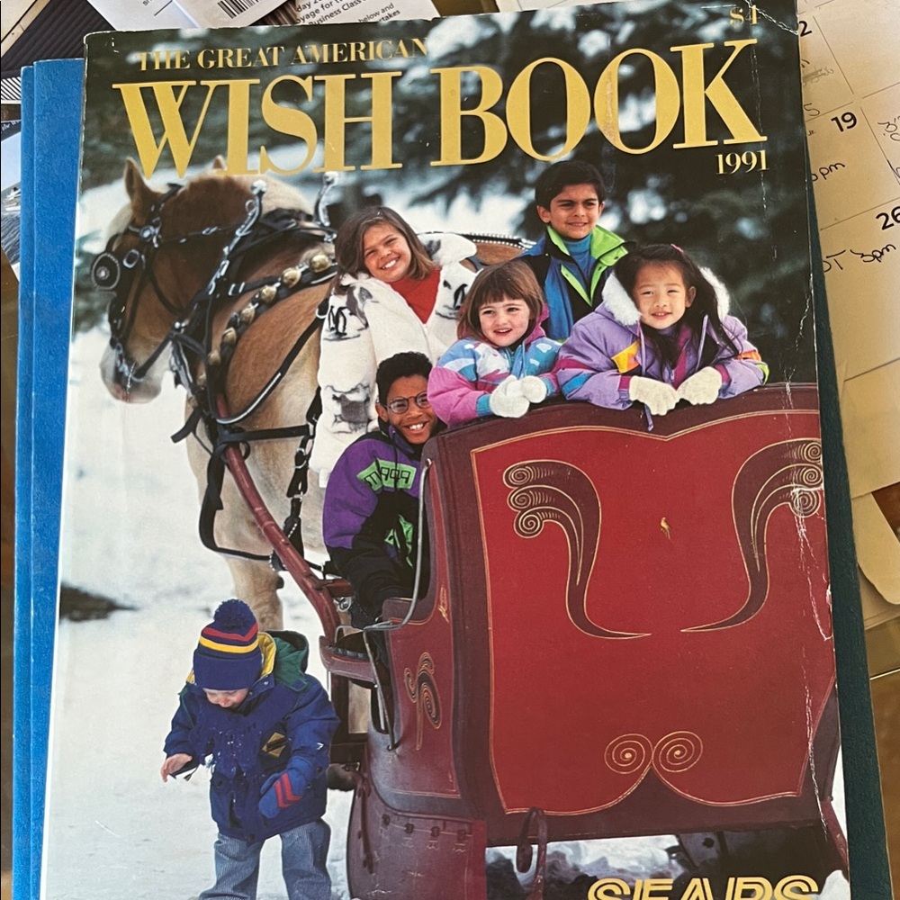 Vintage. 1991 sears wishbook.